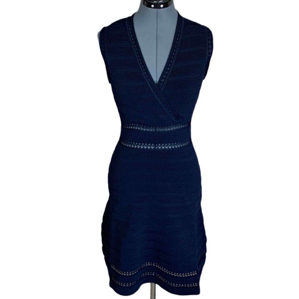 Cupcakes and Cashmere Cutout Navy Dress - Picture 2 of 9